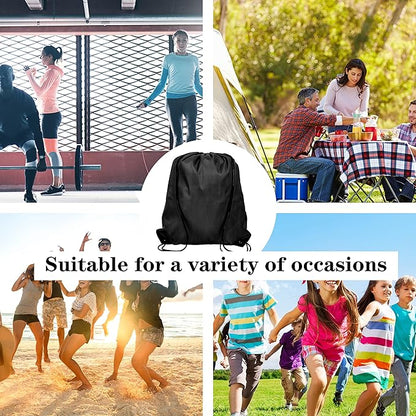 600Pcs Drawstring Backpack Bags String Backpack Sports Sack Pack Bulk Cinch Tote Gym Bag For Women Men Outdoor Traveling Sports Backpack(20 Colors)