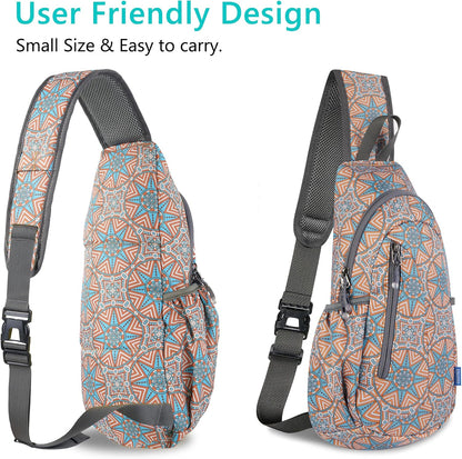 TITECOUGO Small Sling Bag, Lightweight Crossbody Backpack for Men Women, Shoulder Bag for Sports and Outdoor