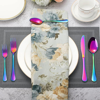 Rainbow Silverware Flatware Set
