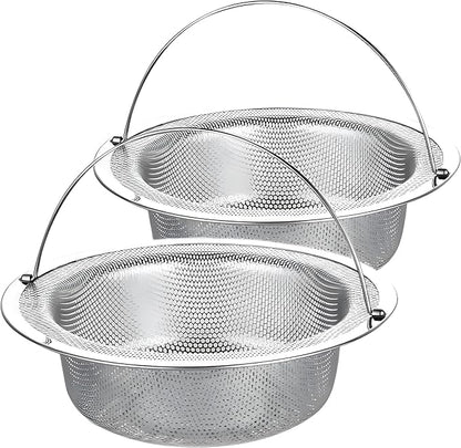 4 Pack Stainless Steel Sink Strainer Basket, Fine Mesh Drain Protector for Kitchen, Anti-Clog Rustproof Design, Dishwasher Safe Heavy Duty