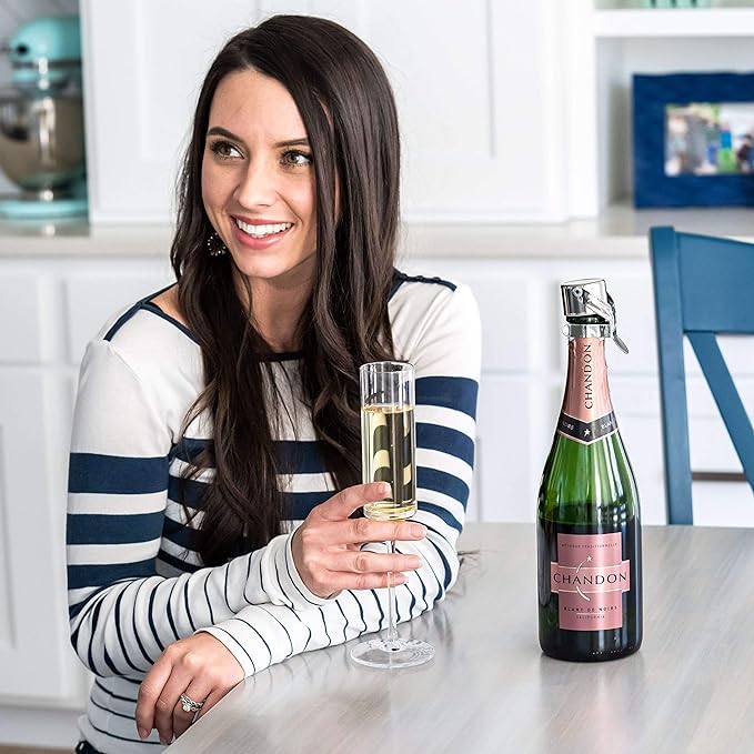 KLOVEO Champagne Stoppers - Patented Seal - Made in Italy - Professional Grade WAF Champagne Bottle Stopper - Prosecco, Cava, and Sparkling Wine Bottle Stopper