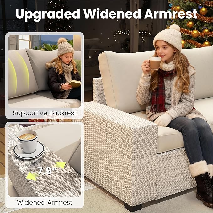 9 Piece Outdoor Patio Furniture Set
