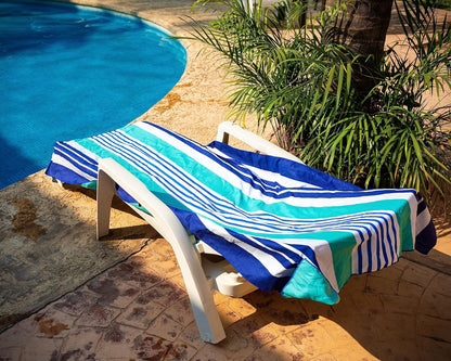 Elite Trend Quick Dry Towel Large 63x31 Inch - Microfiber Beach Towel - Perfect for Beach, Travel, Swimming, Pool, Yoga, Hiking, Camping - Lightweight, Fast Drying, Compact for Adults (Ocean)